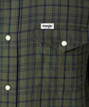 Koszula Wrangler SS WESTERN SHIRT 112350497 Green Indigo L