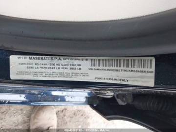 Maserati Quattroporte II 2019 Maserati Quattroporte Maserati Quattroporte S Q4 Granlusso, od ubezpieczal, zdjęcie 11