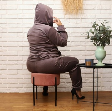 Велюровый спортивный костюм GRAPHITE SET PLUS SIZE 4XL