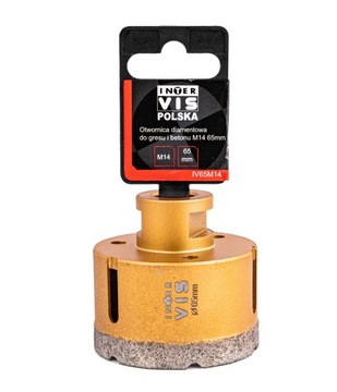 АЛМАЗНОЕ СВЕРЛО ДЛЯ ПЛИТКИ КОРОНКА М14 65мм