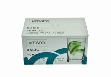 6 szklanek literatek 150 ml BASIC KROSNO