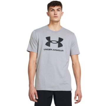 L Мужская футболка Under Armour Sportstyle Logo серая 1382911 035 L