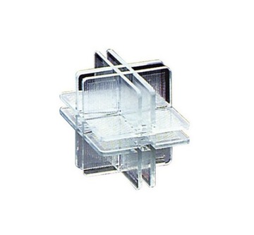 Łącznik do paneli i ścianek z plexi - typ G Fisso - system modułowy