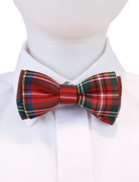 Mucha męska krata RED