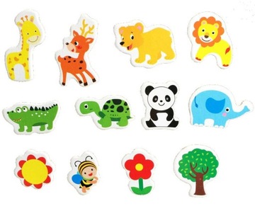 Магниты на холодильник для детей, животных, набор из 12 шт., подарочный магнит