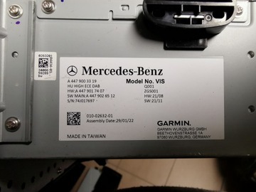 НАВИГАЦИОННОЕ РАДИО MERCEDES V VITO W447 КОД УСТАНОВКИ ANDROID CARPLAY TOUCH