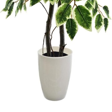 SZTUCZNE DRZEWKO FIKUS ROŚLINA KOMPOZYCJA DEKORACJA DOM BIURO PREMIUM