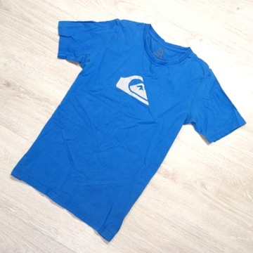 QUIKSILVER _ ŚWIETNA MARKOWA KOSZULKA Z LOGO _ M/L