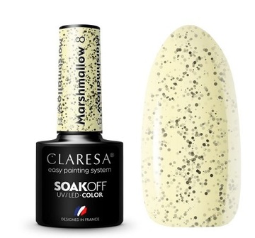 CLARESA LAKIER HYBRYDOWY UV/LED MARSHMALLOW 8