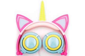 НАУШНИКИ СВЕТЯЩИЕСЯ, УШИ С ПОДСВЕТКОЙ, РОГ ЕДИНОРОГА