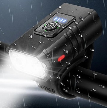 ВЕЛОСИПЕДНАЯ ЛАМПА ПЕРЕДНЯЯ + ЗАДНЯЯ ПОДСВЕТКА ВЕЛОСИПЕДА СВЕТОДИОДНЫЙ ФОНАРЬ USB-СВЕТ