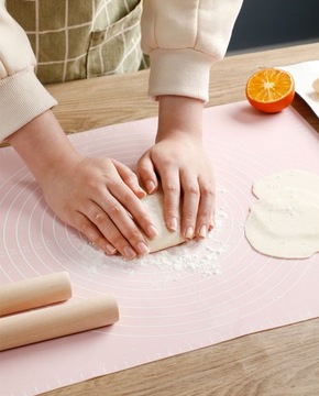 Большой силиконовый кухонный коврик для выпечки, мерная подставка для выпечки, приготовления пищи