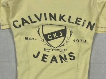 Calvin Klein Jeans T-Shirt Koszulka Damska Logo S