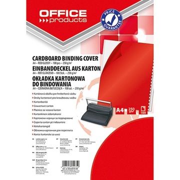 Okładki do bindowania karton A4 250gsm błyszczące
