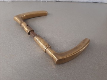 Красивая старая латунная дверная ручка, знак, ручка, дверной замок, окно, АНТИЧНЫЙ ПАМЯТНИК