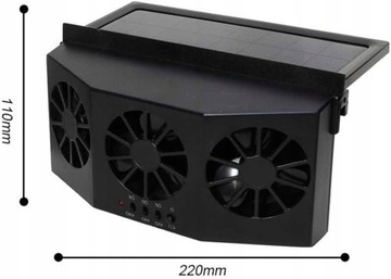 СОЛНЕЧНЫЙ ВЕНТИЛЯТОР ДЛЯ АВТОМОБИЛЬНОГО КОНДИЦИОНЕРА ЦИРКУЛЯЦИЯ ВОЗДУХА 3 В 1