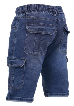 ДЖИНСОВЫЕ ШОРТЫ МУЖСКИЕ НА РЕЗИНКЕ W33 74-92 СМ