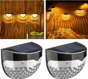 СОЛНЕЧНАЯ ЛАМПА НАСТЕННЫЙ СВЕТИЛЬНИК САД 2 ШТ. ФАСАД 6 LED