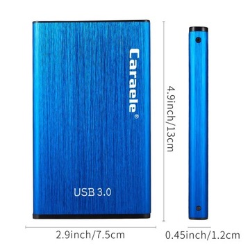 Внешний тонкий портативный жесткий диск из алюминиевого сплава, USB 3.0 для ПК, ноутбука, 500 ГБ