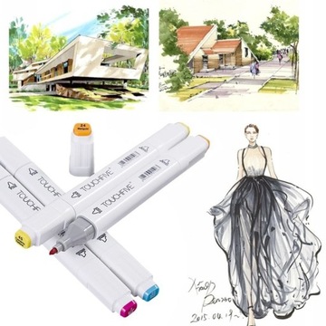 MARKERY ALKOHOLOWE TOUCHFIVE PRO DWUSTRONNE 168SZT