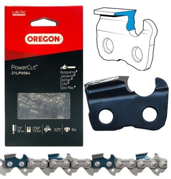 Режущая цепь Oregon PowerCut 21LPX064E .325