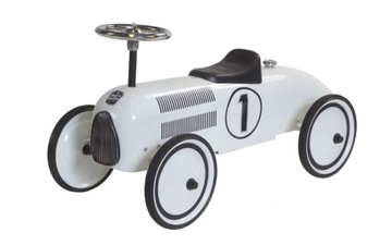 Jeździk Retro Samochód Roller Lewis dla dzieci Biały