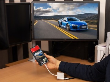 AUDA Adapter konwerter kabel USB-C 3.1 do HDMI VGA