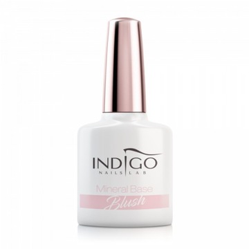 lakier hybrydowy INDIGO blush MINERAL BASE BAZA 3w1 7ml mała