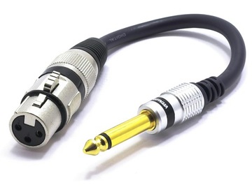 ADAPTER XLR ŻEŃSKI - WTYK JACK 6.3 MONO VITALCO
