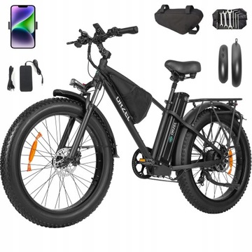 Rower elektryczny ORZEL P26Pro terenowy 1500W 28AH 55KM/H 150KM hamulec olejowy eMTB