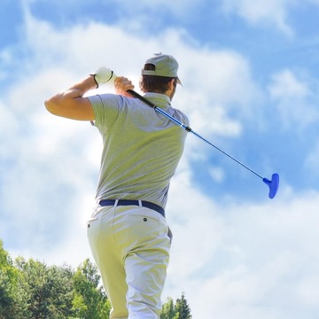 Golf dwustronny niebieski