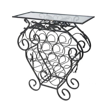 Декоративная металлическая барная стойка на 16 бутылок Гарт.