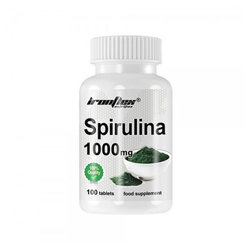 Spirulina detox odchudzanie ciśnienie metabolizm 1000mg 100 tab IRONFLEX