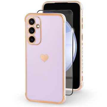 ETUI DO SAMSUNG GALAXY S23 FE SERDUSZKO CASE + SZKŁO HYBRYDOWE CERAMICZNE