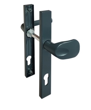 GAŁKO-KLAMKA do drzwi długi szyld 92mm ANTRACYT