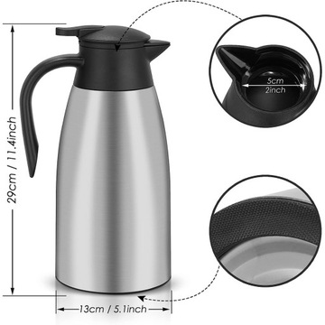 ТЕРМОС КУВШИН 2 Л КОНФЕРЕНЦИЯ КОФЕ ЧАЙ СТАЛЬ