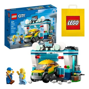 LEGO City - Myjnia Samochodowa (60362) + Torba Prezentowa LEGO