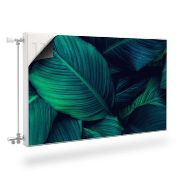Mata MAGNETYCZNA Grzejnika Ciemne Liście 120x60