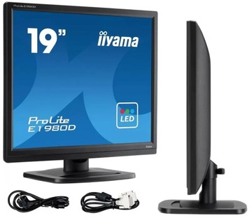 Monitor iiyama E1980D-B1 19, TN LED, 5:4, VGA/DVI