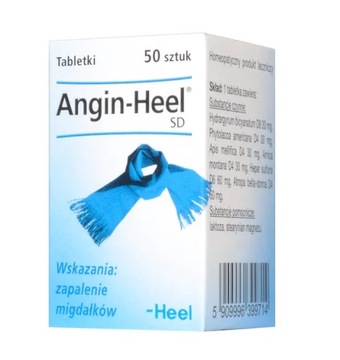 Angin-Heel 50 sztuk tabletki wspomagające w zapaleniach migdałów Heel