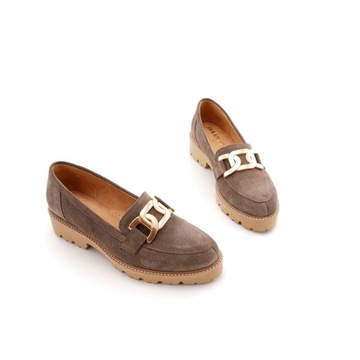Moccasins 37 Brown Women Coremer's Natural Leather 2340/C
