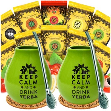 Zestaw startowy Yerba Mate Green dla dwojga 10x50g