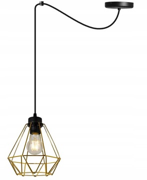 Lampa Wisząca Nowoczesna ELEGANCKA Metalowy Klosz