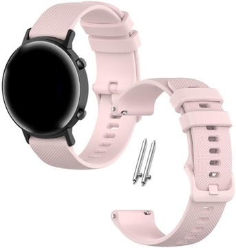 PASEK UNIWERSALNY 20mm do ZEGARKA SMARTWATCH SAMSUNG HUAWEI XIAOMI RÓŻOWY