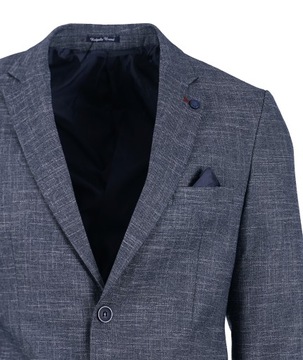 MARYNARKA MĘSKA GRANATOWA WIZYTOWA CASUAL ELEGANCKA BIZNESOWA TURECKA 50