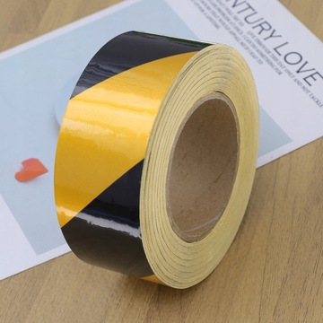 Żółta taśma ostrzegawcza PVC 2 szt