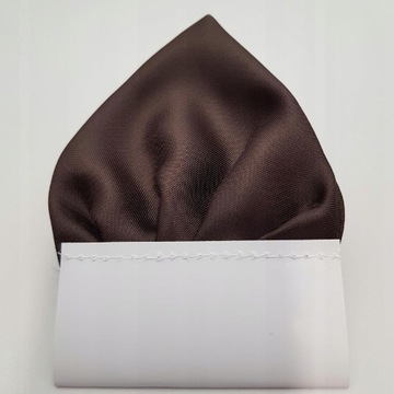 BRĄZOWA WYPUSTKA POSZETKA CHUSTECZKA DO KIESZONKI