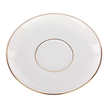 Mariapaula Porcelanowy Spodek Złota Linia 17cm