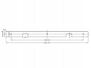 УГЛОВАЯ ПОЛОСКА ДЛЯ СОЕДИНЕНИЯ СТОЛЕШНИЦЫ R5 38ММ АЛЮМИНИЙ