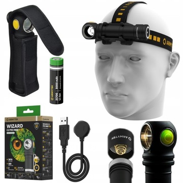 LATARKA ARMYTEK LED WIZARD C2 PRO MAX LR DALEKI ZASIĘG 3870LM WARM